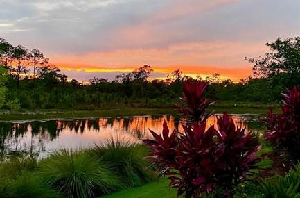 east naples lake at sunset