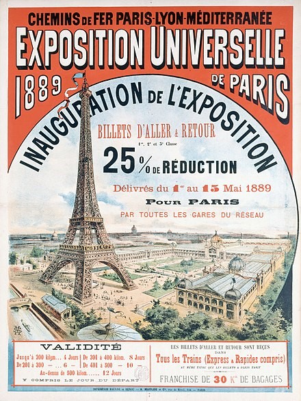 Exposition Universelle De Paris 1889 Poster